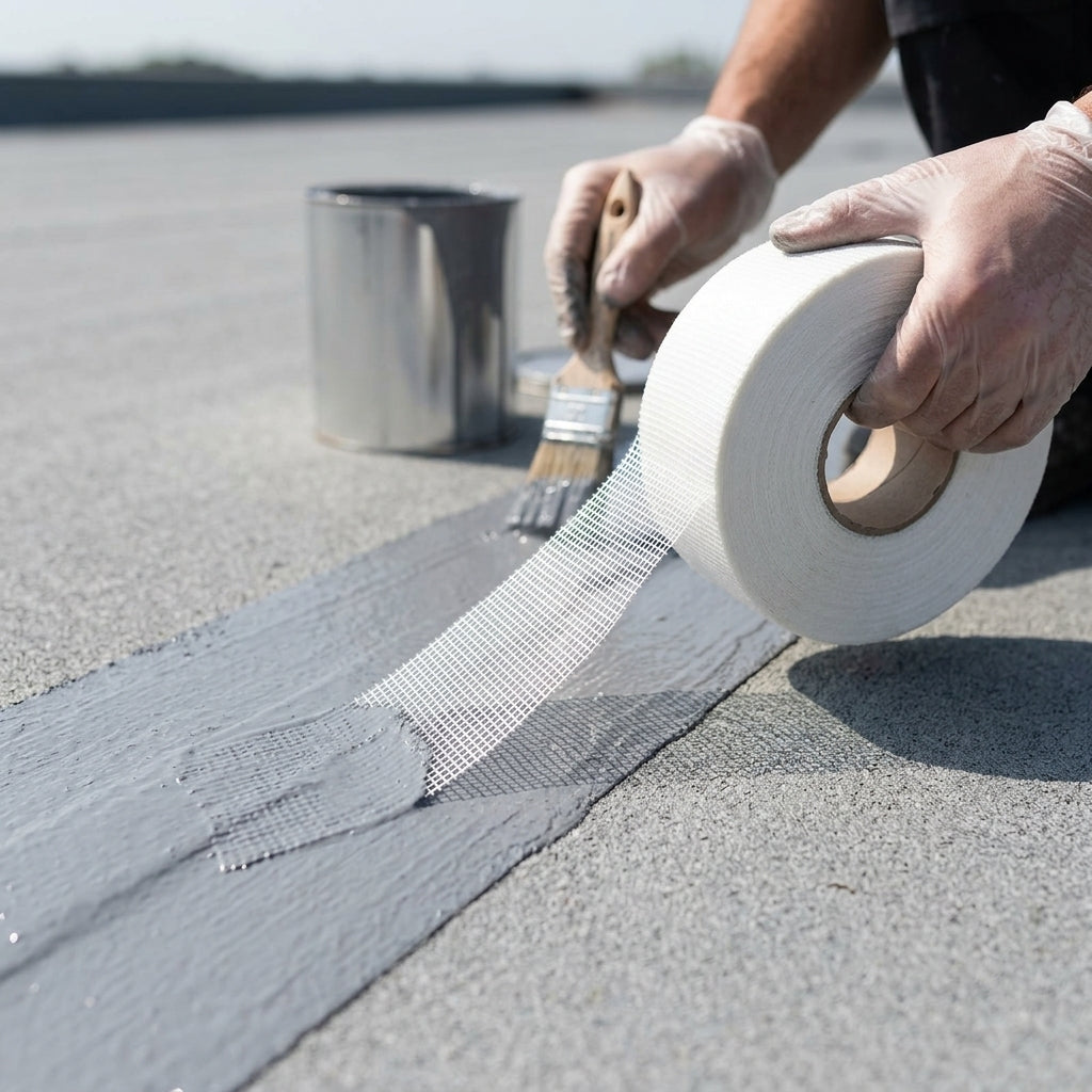 50m Scrim Tape for Roof Sealing and Protection (view 2)