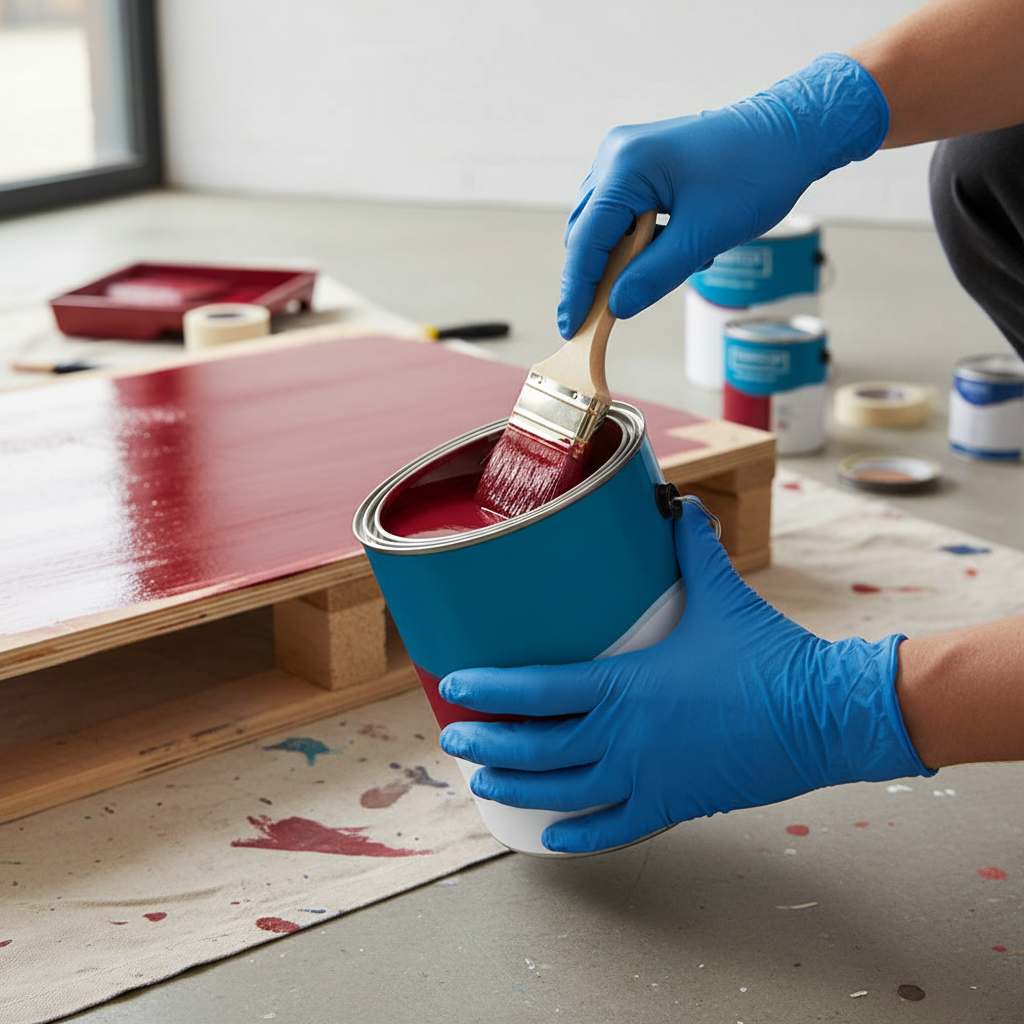 High-Performance Ruby Red Paint for Commercial Spaces - Vibrant Color for Retail and Event Applications