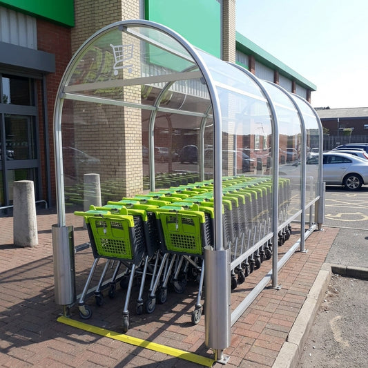 4013mm x 1500mm Eco Shopping Trolley Shelter