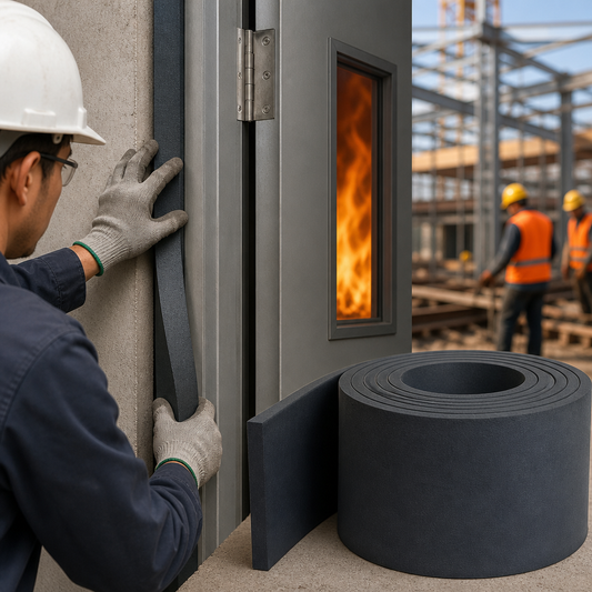 Flame Retardant Solid Silicone Rubber Strip for Safety Applications