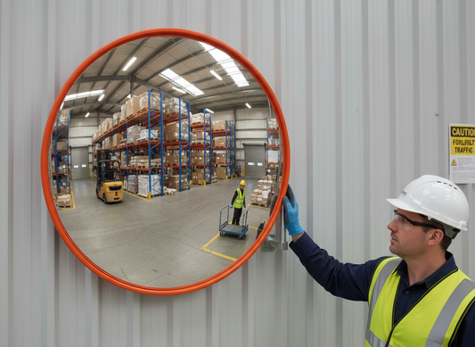 High-Performance Heavy Duty Curve Convex Mirror 600mm - Impact-Resistant Design for Indoor and Outdoor Use