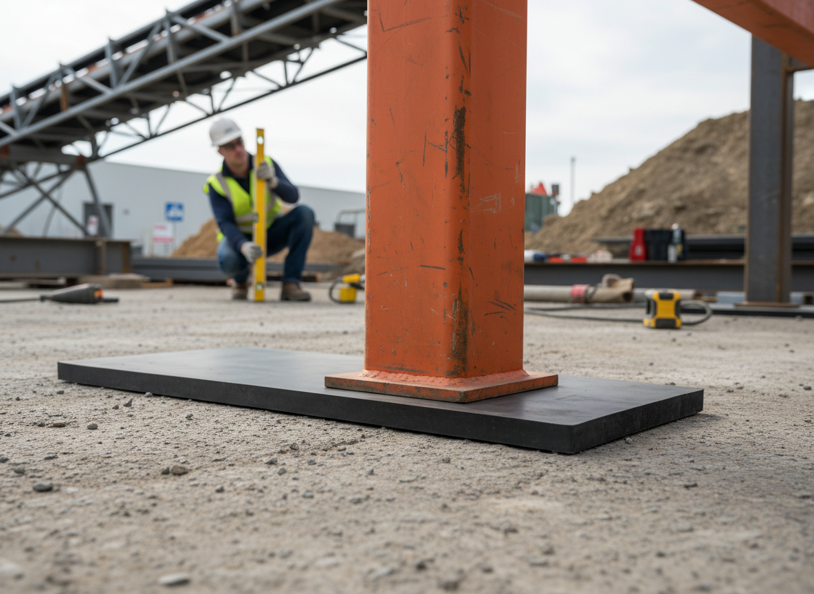 Premium Rubber Dock Packer for Ramp Bumpers - 750 x 250 x 20 mm, 4.8 kg for Adjustable Compression