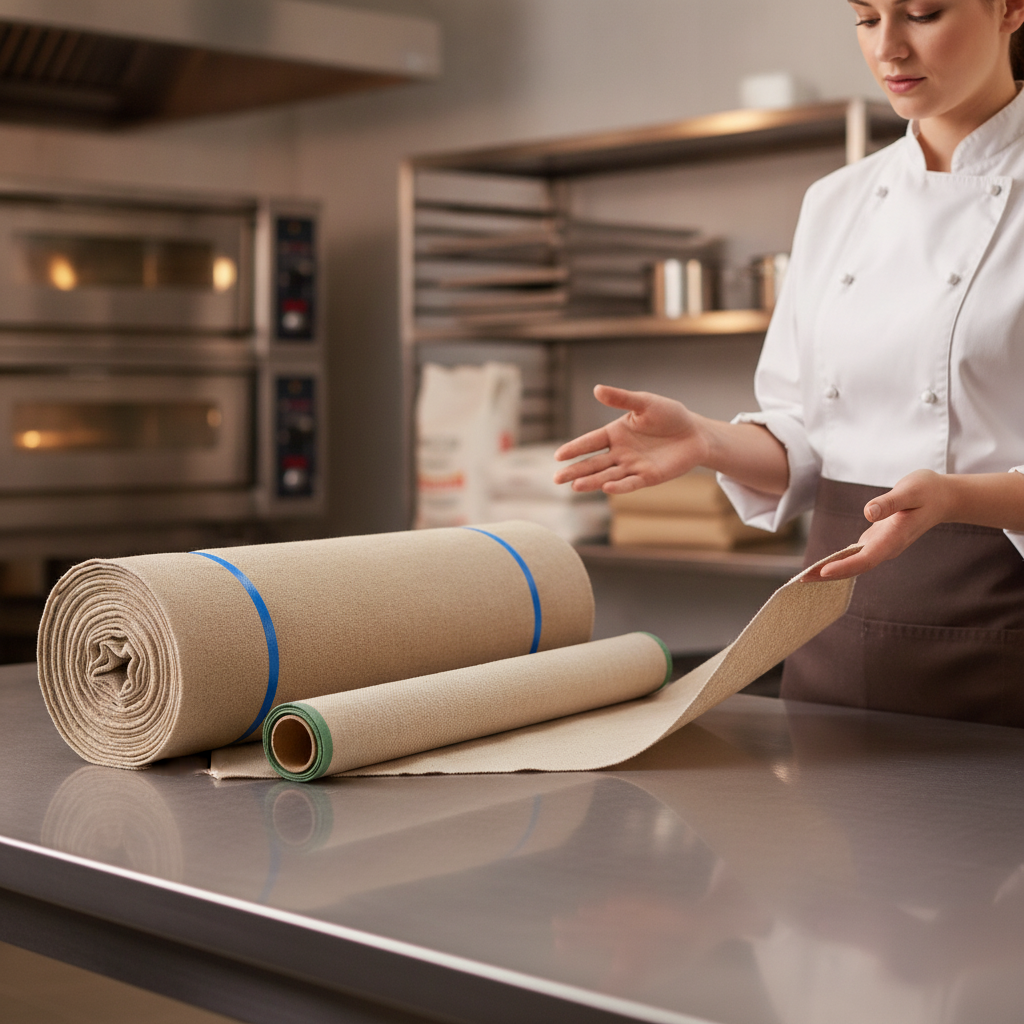 Linen Heavy Duty Rolling Cloth 1000x600mm for Professional Baking