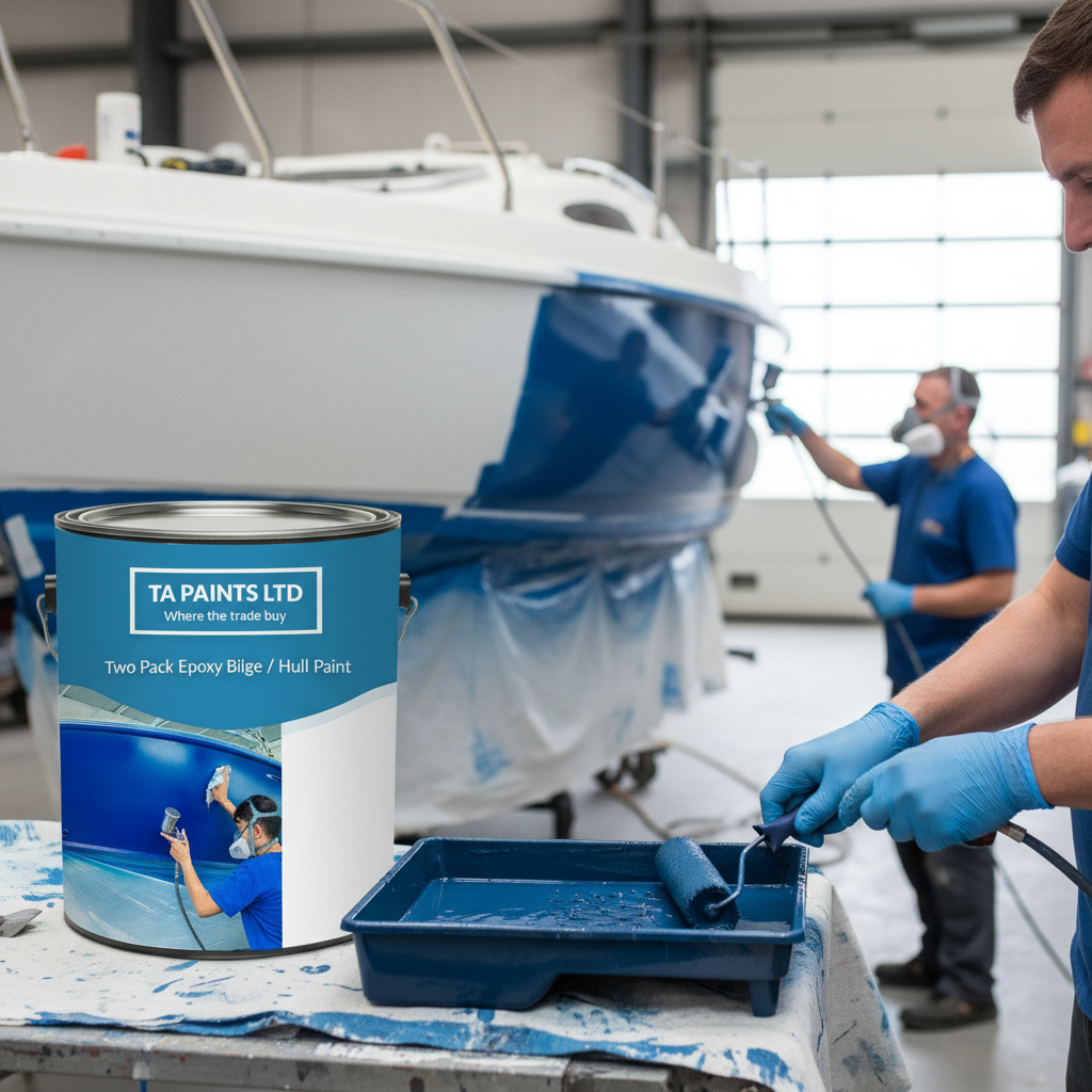 Professional Two-Pack Epoxy Marine Bilge and Hull Paint for Above and Below Waterline Protection