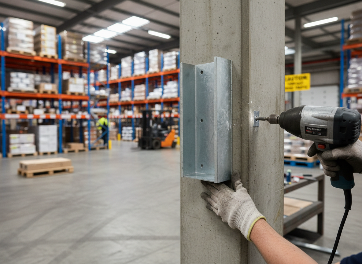 Premium Heavy Duty Dock Bumper Back Plate with 6 Mounting Holes - Galvanized Steel for Robust Support
