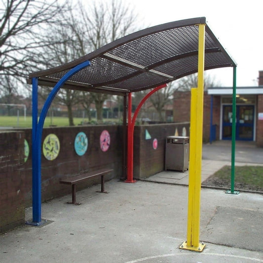 Parent Waiting Canopy with Wave Design – Multiple Fixing Options