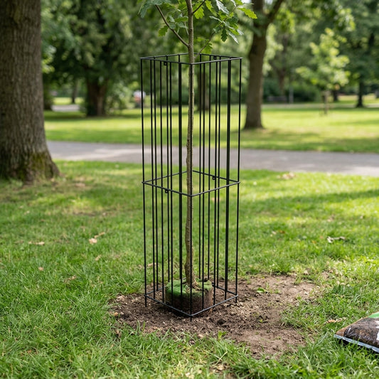 Square Steel Tree Guard 450–600mm Galvanised 1800mm
