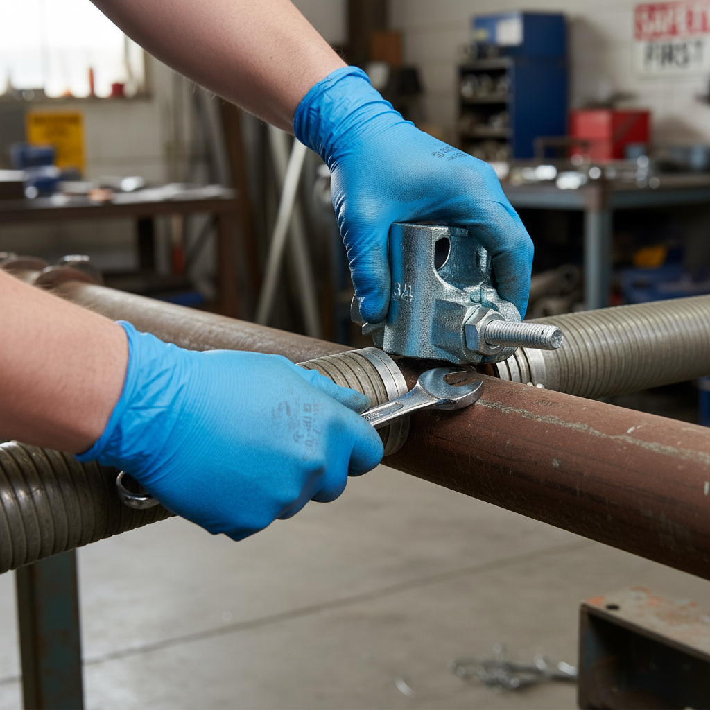 Premium Malleable Iron Safety Claw Clamp with Interlocking Design for High-Pressure Applications