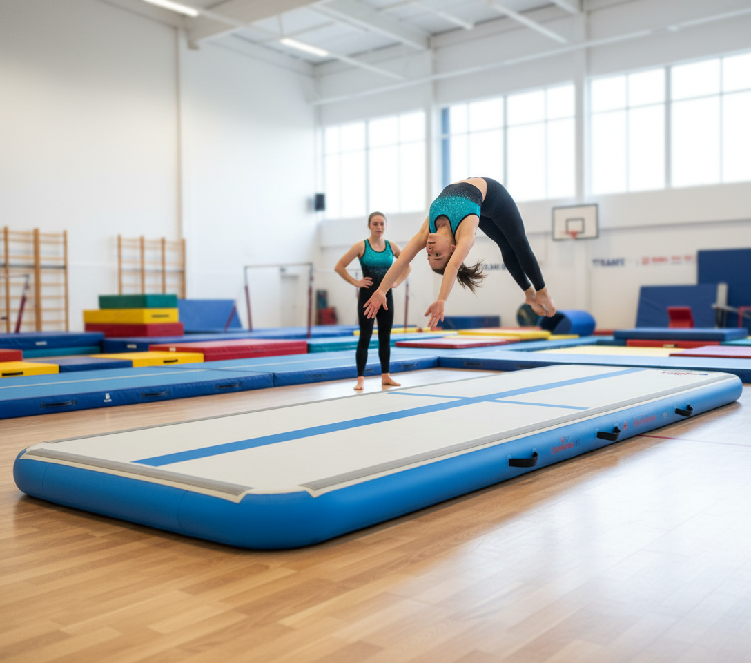 Professional High-Performance Air Track Pro Air Floor 3m x 1m x 10cm with Velcro for Gymnastics and Training