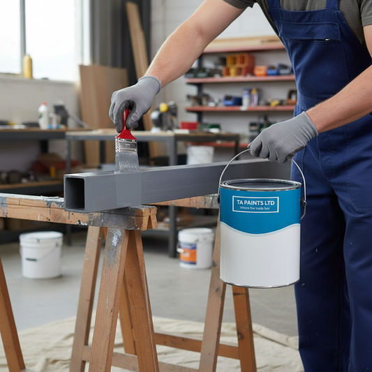 Premium Grey Gloss Enamel Paint - Durable, Waterproof & UV Resistant for Indoor and Outdoor Use