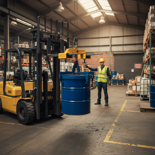 Vertical Drum Tongs For Forklift Truck - TONGSV ||Vertical Lift