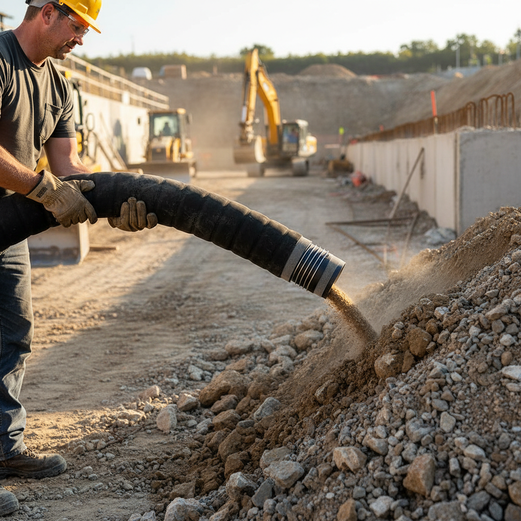 Premium Heavy Duty Suction Excavator Hose for Vacuum Excavators - Flexible, Durable, and Kink Resistant