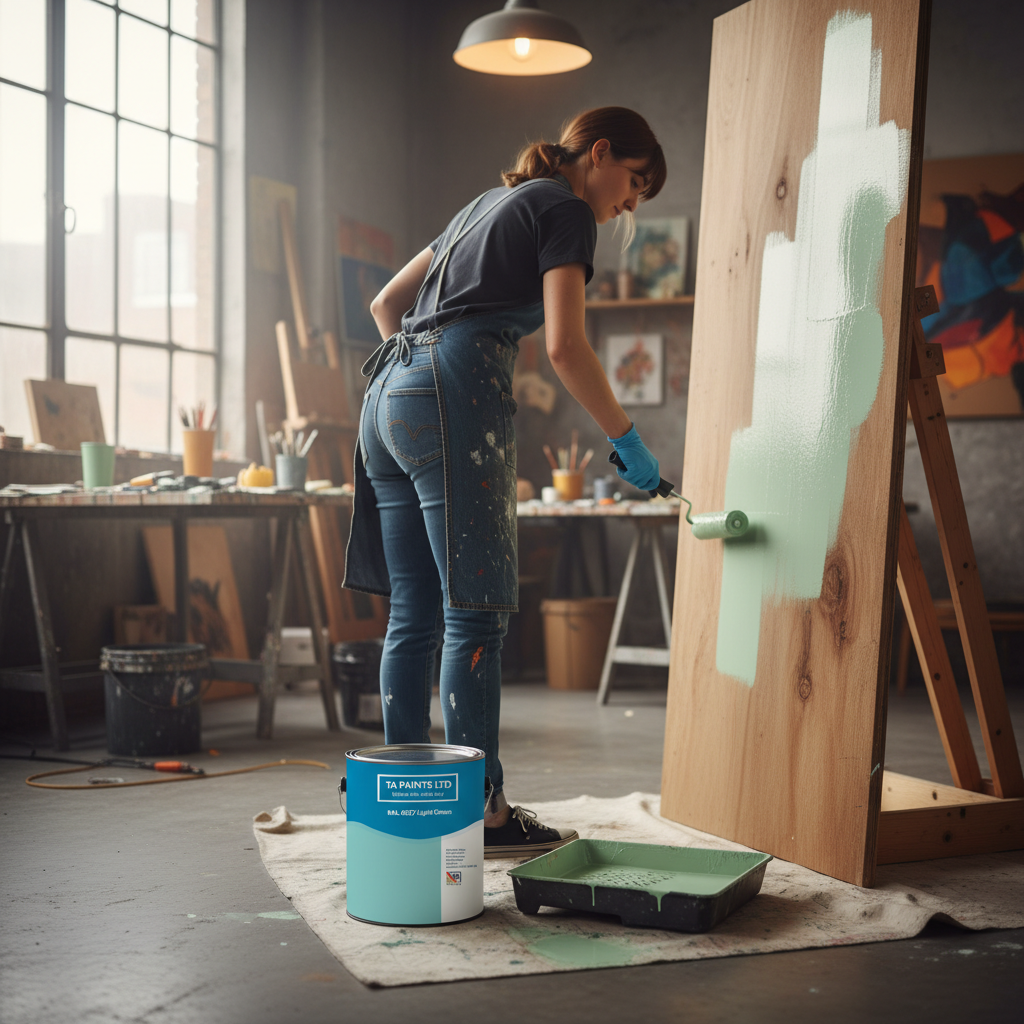 Premium Light Green Universal PU Enamel Paint for Indoor and Outdoor Use - Quick-Drying, Durable Finish with Anti-Corrosive Properties