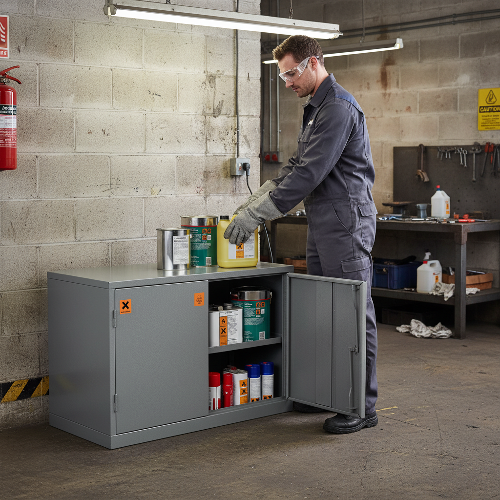 Hazardous Liquid COSHH Cabinet - COSHH24/36 ||L915mm x W457mm x H609mm