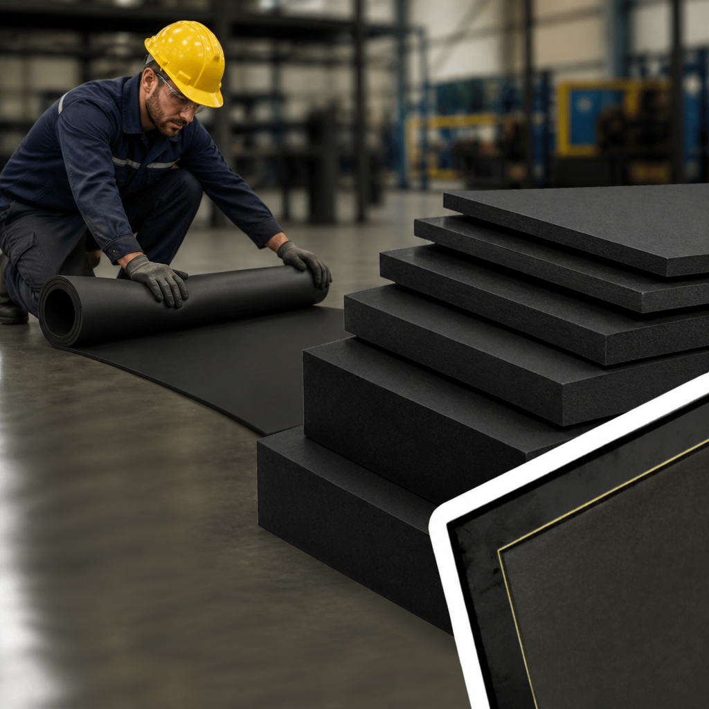 Rubber Sheet Materials in Various Thicknesses for Industrial Use