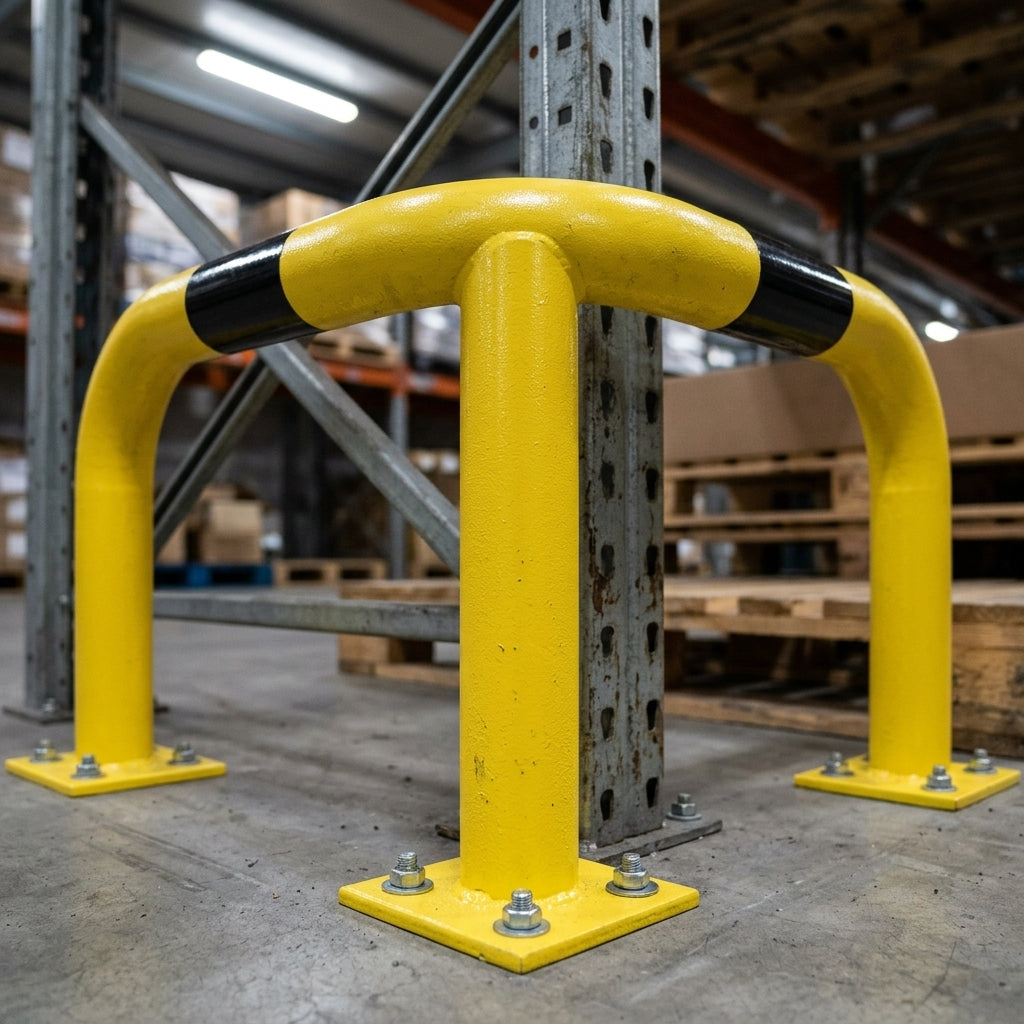 Corner Protection Guard – 500/800mm Steel Galvanised (view 2)