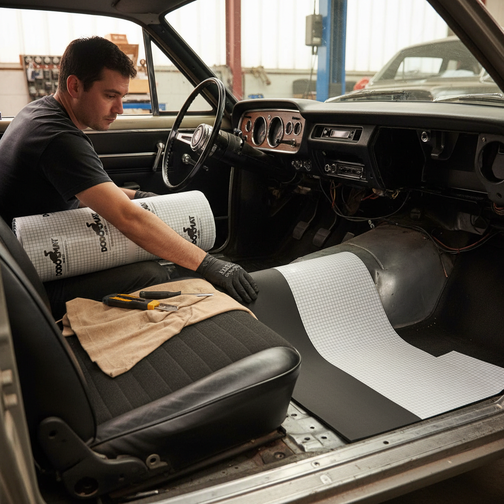 Premium Self-Adhesive Flexible Foam Liner 6mm for Vehicle Heat and Sound Insulation - 3sq.m Coverage