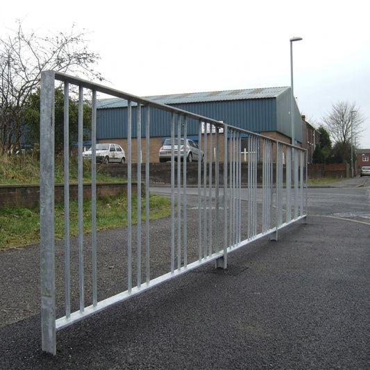 Pedestrian Guardrail Steel 1m–2m Panels Root Fixed or Surface Mounted