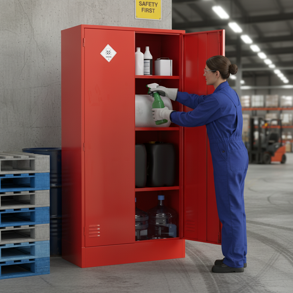 Pesticides & Agrochemical Cabinet - PAC72/36 ||L915mm x W457mm x H1829mm