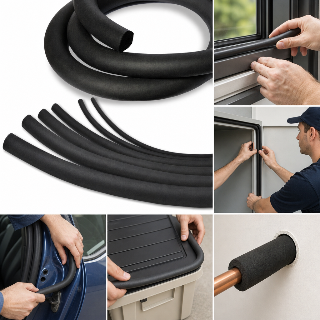 Expanded Neoprene Rubber Cord for Sealing Applications