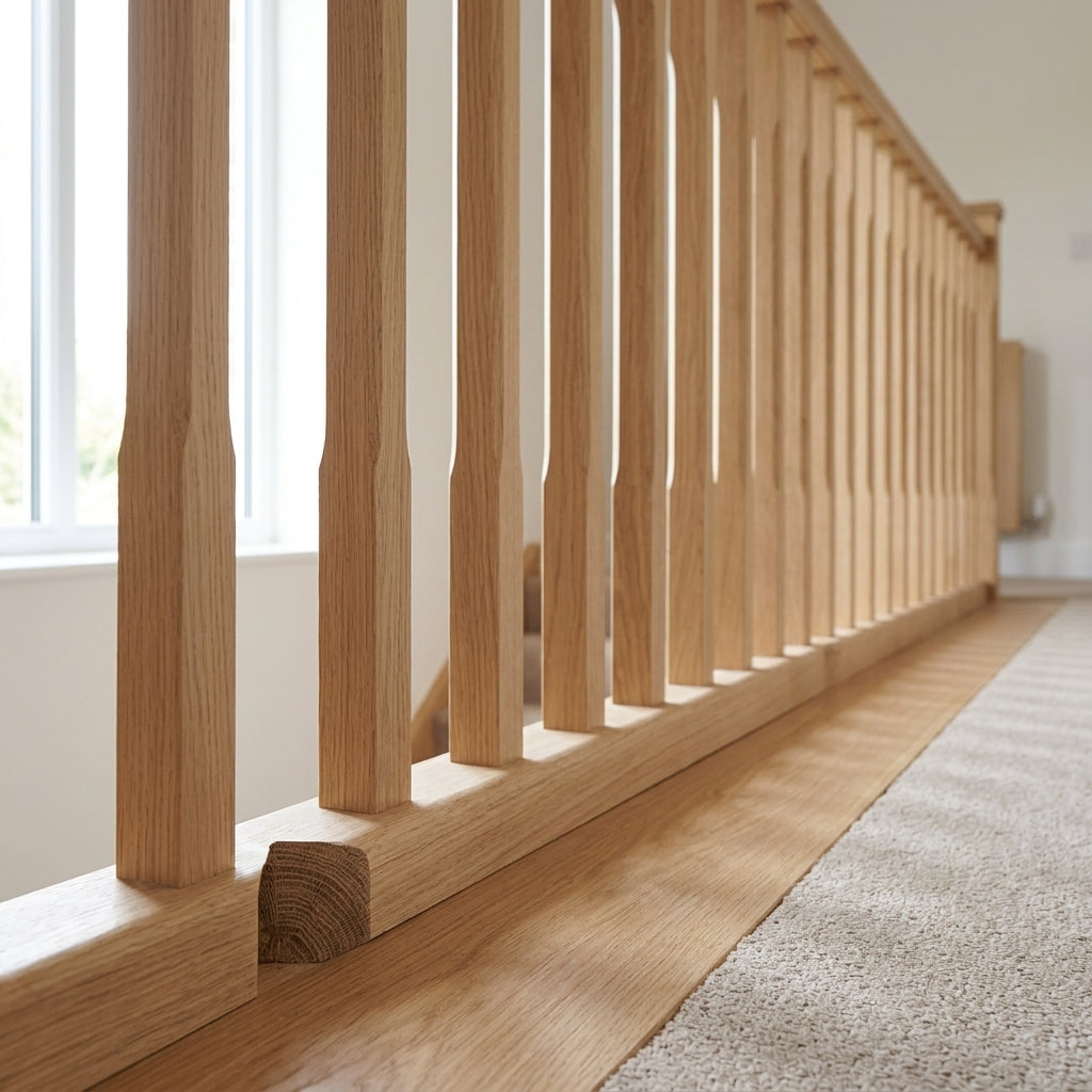 61 x 28mm Baserail Ungrooved Engineered Oak