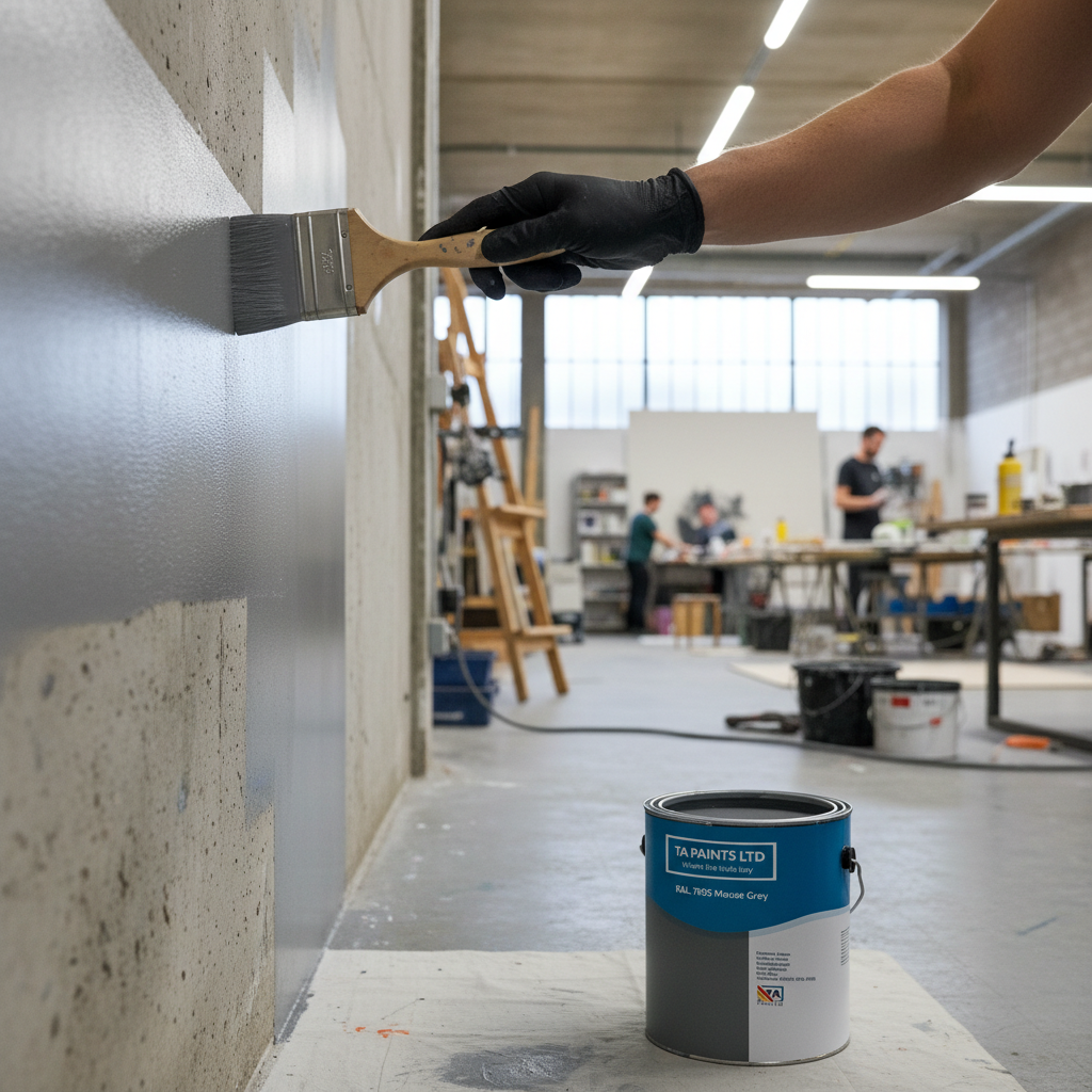 Premium Universal PU Enamel Paint in Mouse Grey - Versatile Indoor & Outdoor Use with Quick-Drying Options and Anti-Corrosive Features