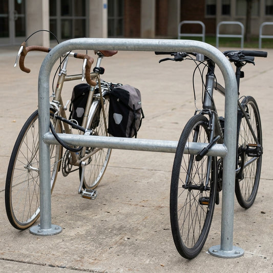 750mm x 800mm Cycle Stand | Galvanised Steel | 2 Bicycle Capacity