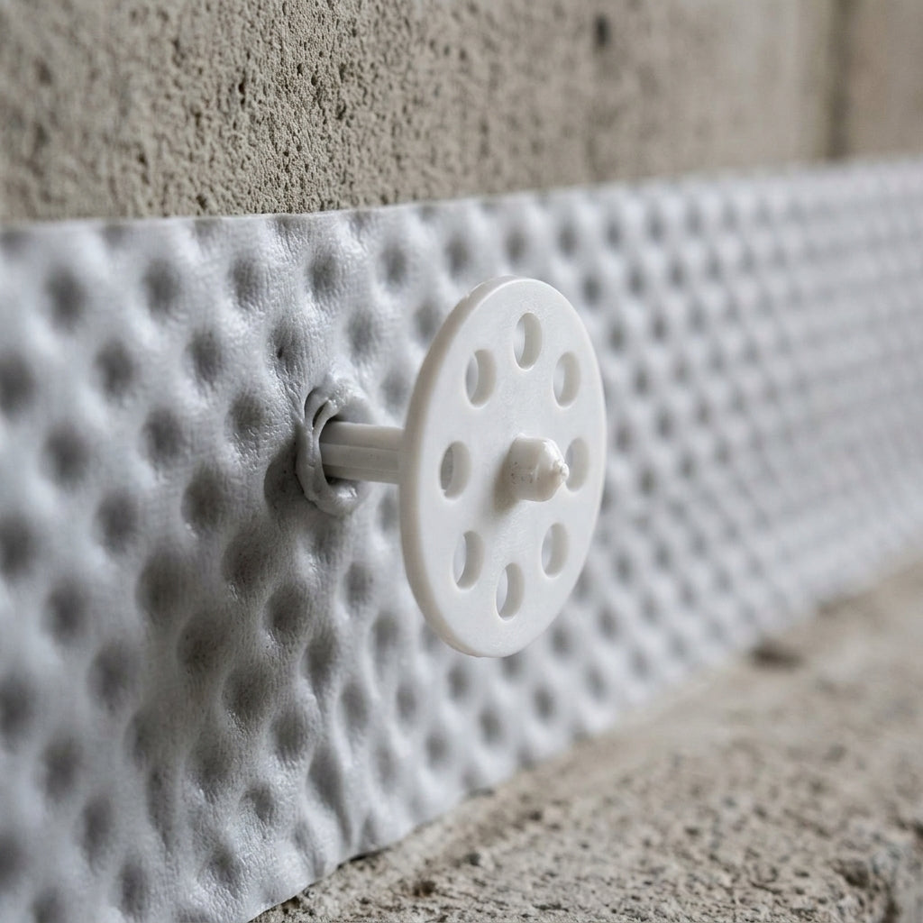 60mm Plaster Plugs for Membrane Fixing (view 2)