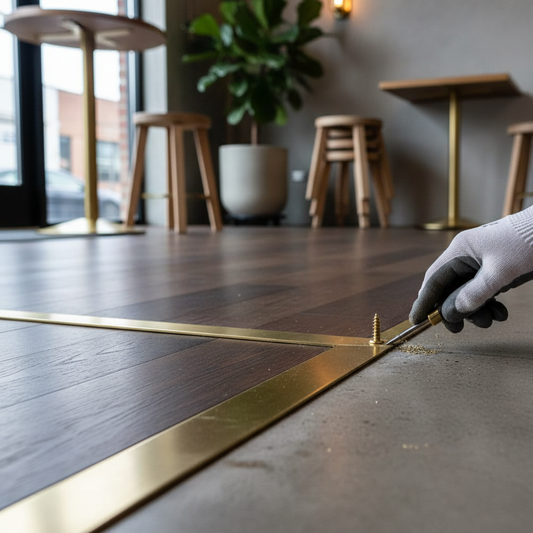 Premium Brushed Polished Brass Flat Bar 9.5mm x 6.3mm - High Corrosion Resistance and Ductile Material for Versatile Applications