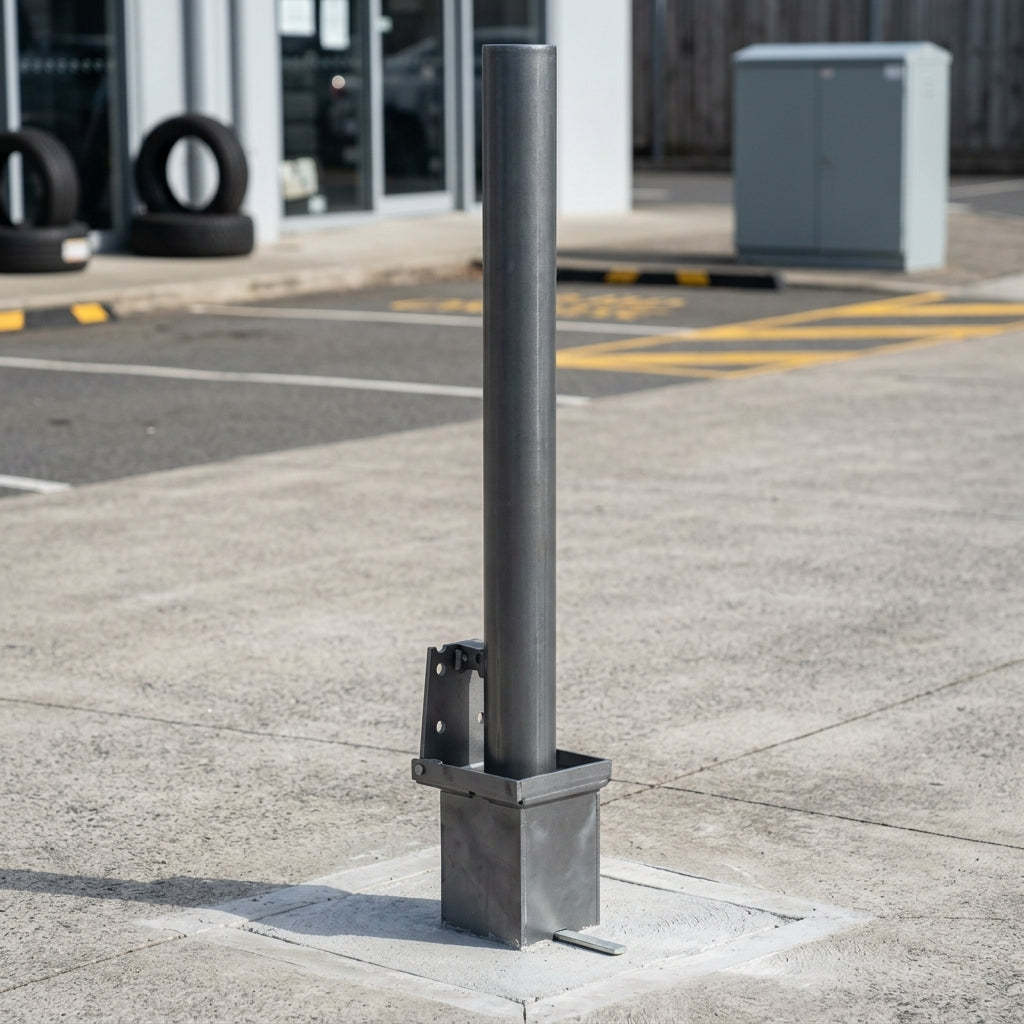 900mm Removable Galvanised Steel Bollard – 60–193mm diameter