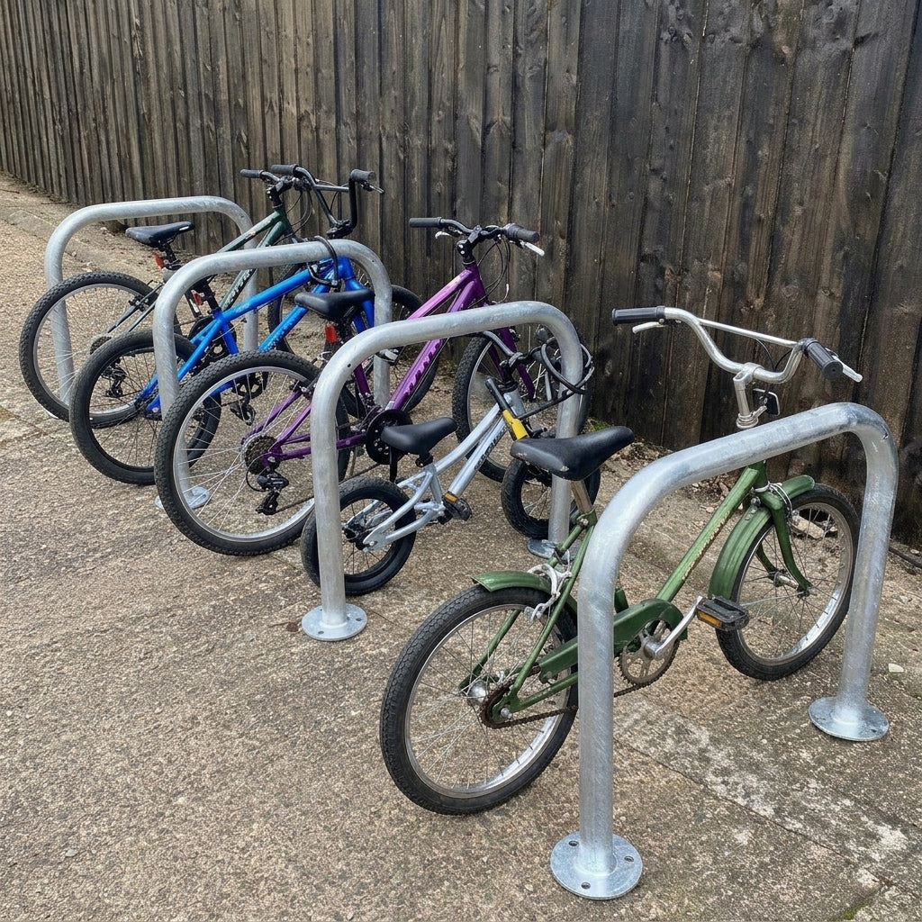 Junior Sheffield Cycle Stand – Galvanised Steel, 2-Bike Capacity