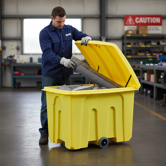 1000ltr Wheeled Storage Container - PSB2W ||L1460 x W1010 x H975mm