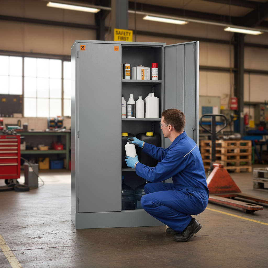 Hazardous Liquid COSHH Cabinet - COSHH72/36 ||L915mm x W457mm x H1829mm