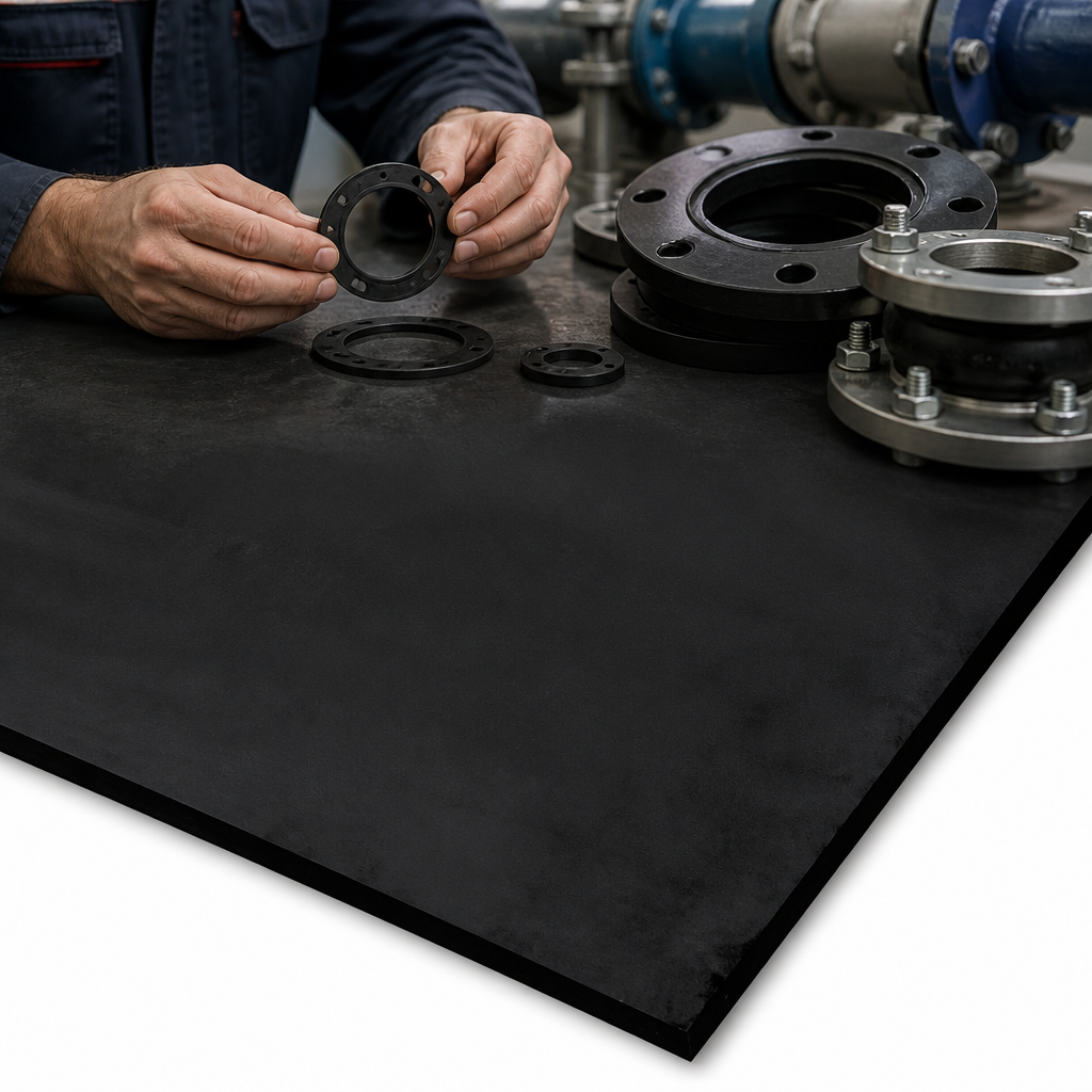 Fuel Grade Black Nitrile/PVC Rubber Sheet for Gaskets and Seals