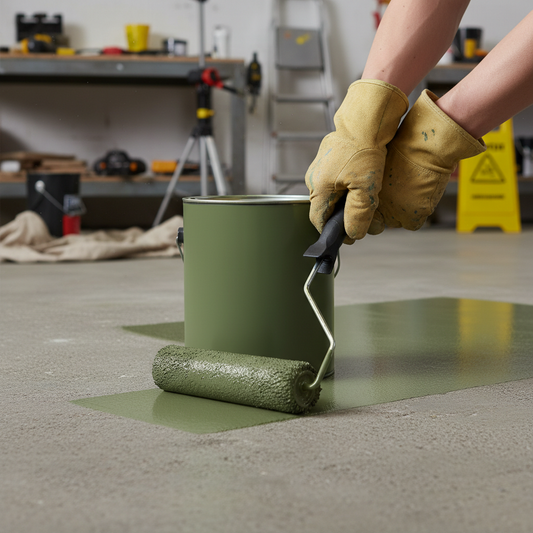 High-Performance Green Concrete Paint for Internal and External Use with UV Resistance and Non-Slip Option