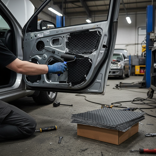 Premium 2mm Sound Deadening Mats - 10 Sheets for Van and Motorhome Conversions with High-Performance Adhesive