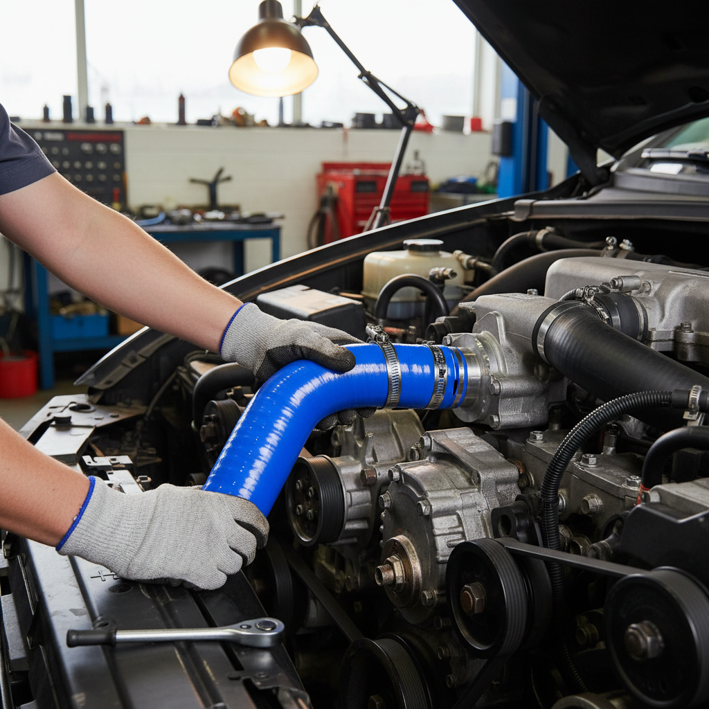 High-Performance 90° Elbow Silicone Hose - Reinforced for Water and Antifreeze Transfer from -55°C to +180°C