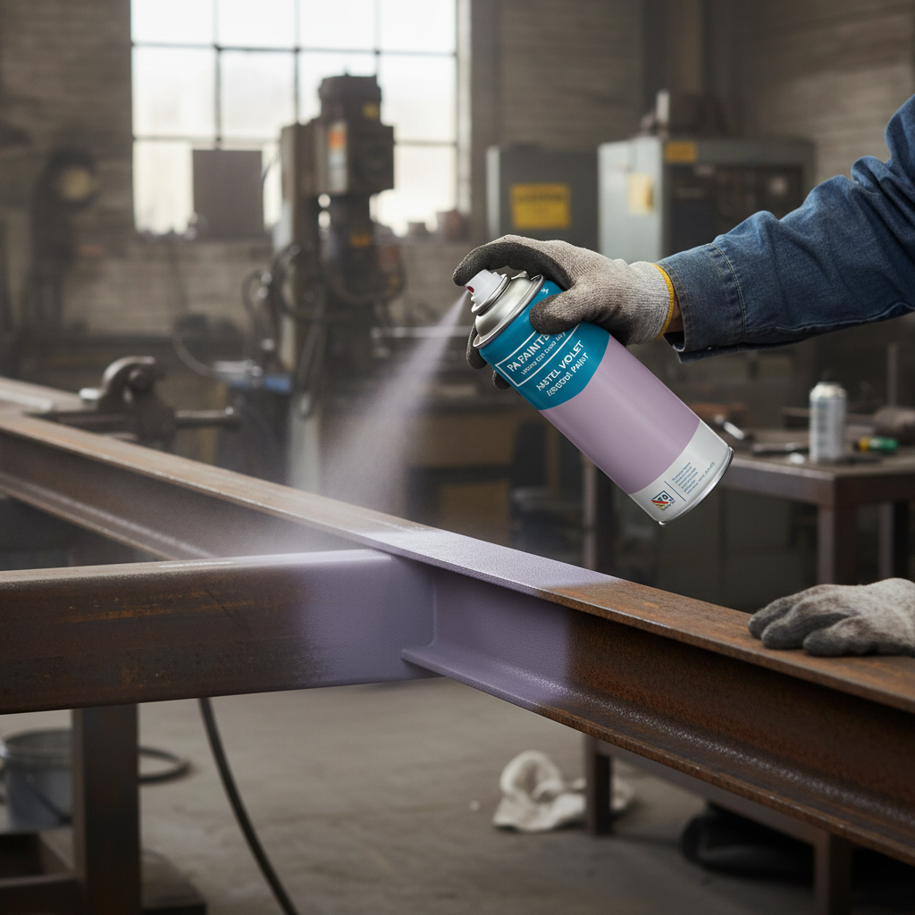 Premium Quick Drying Aerosol Spray Paint in Pastel Violet - 400ml Size with Durable UV Resistance and Excellent Colour Stability