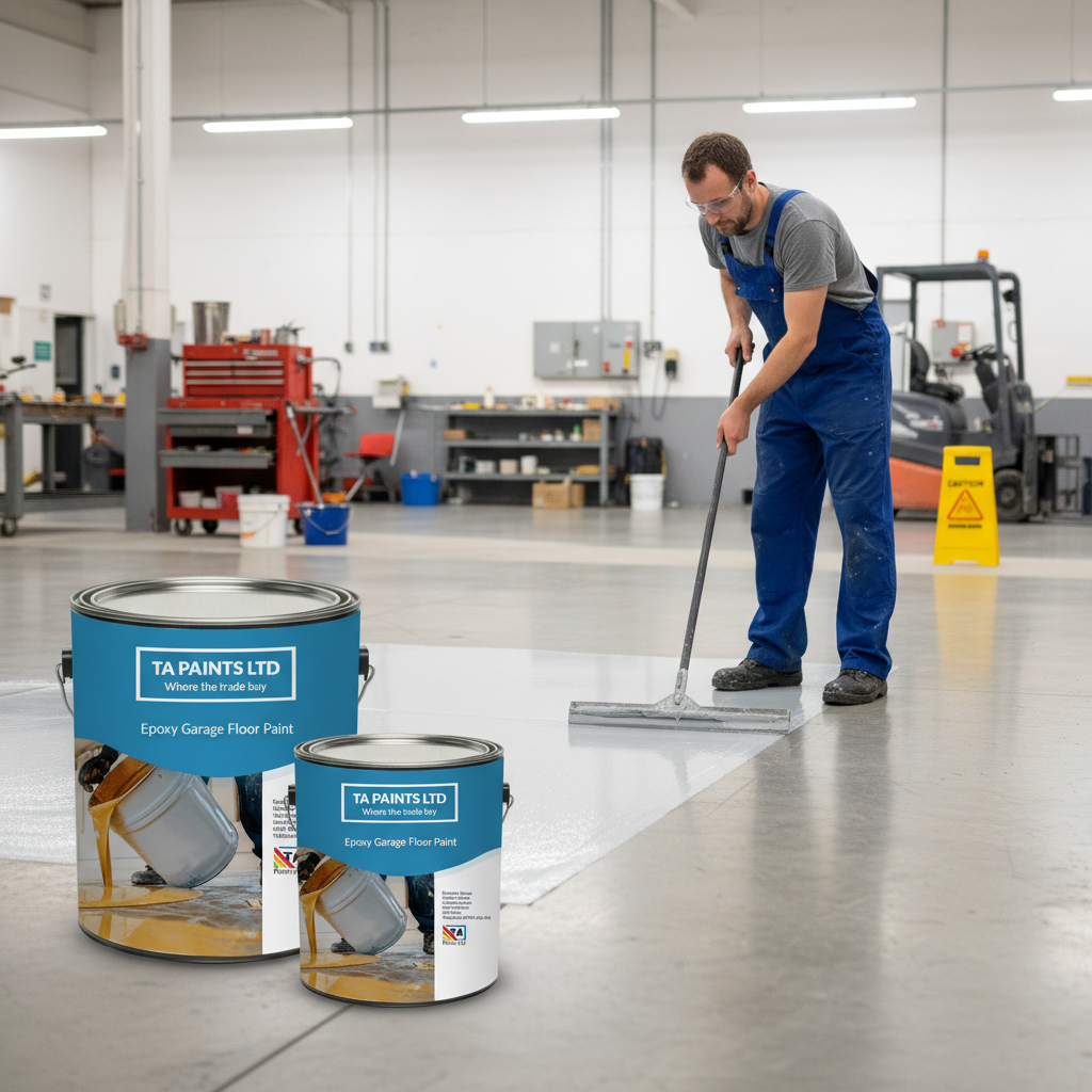 Premium Two Pack Epoxy Garage Floor Paint for High Traffic Surfaces, Durable and Chemical Resistant Finish