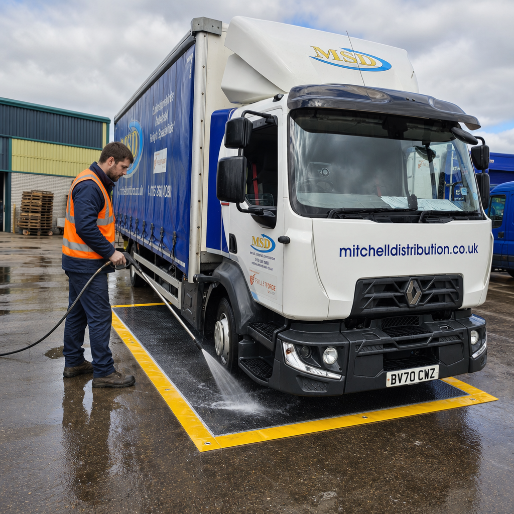 Disinfectant HGV Mats for Biosecurity Defence (Twin Pack)