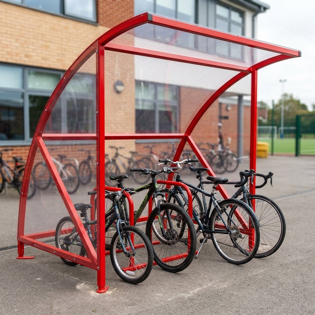 4 Cycle Shelter | Galvanised or Powder Coated Finish (view 2)