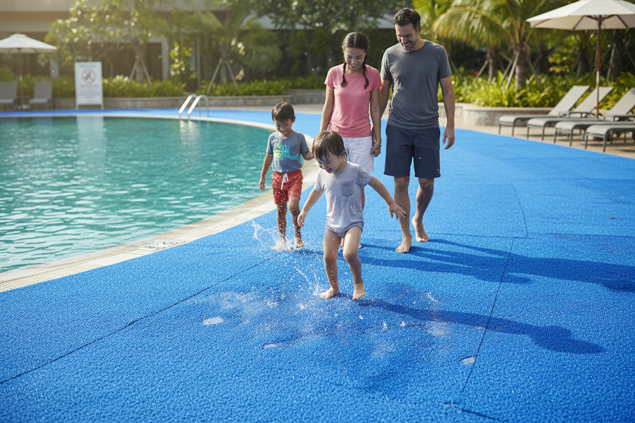 Premium Soft Vinyl Spaghetti Matting for Comfort & Safety in Wet Areas - Customizable & Easy to Clean