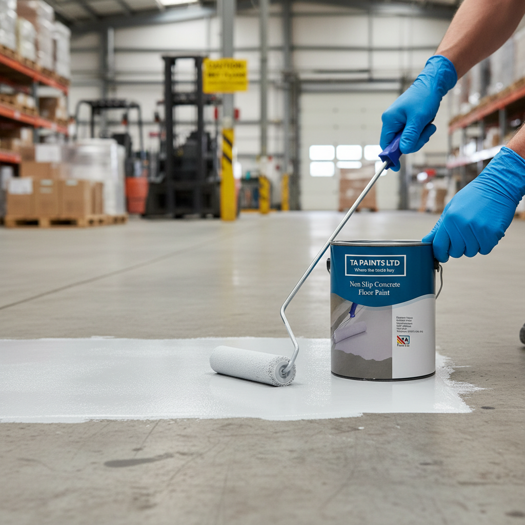 Premium Universal PU Non Slip Anti Skid Garage Floor Paint for Concrete, Metal, Wood, and Stone - Easy Application with Textured Finish