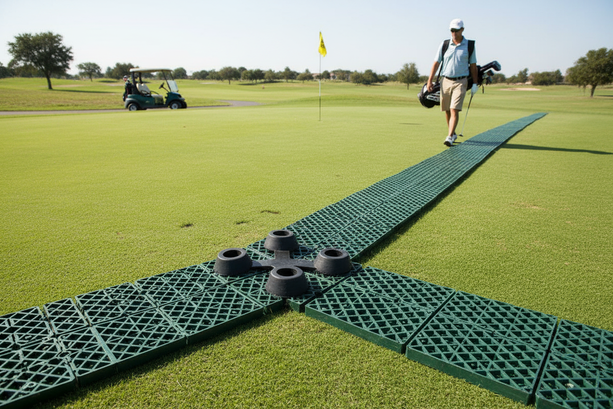 Premium Connector for Natural Rubber Mats - Easy Click Installation, Anti-Slip Design for Erosion Control and Safety Walkways