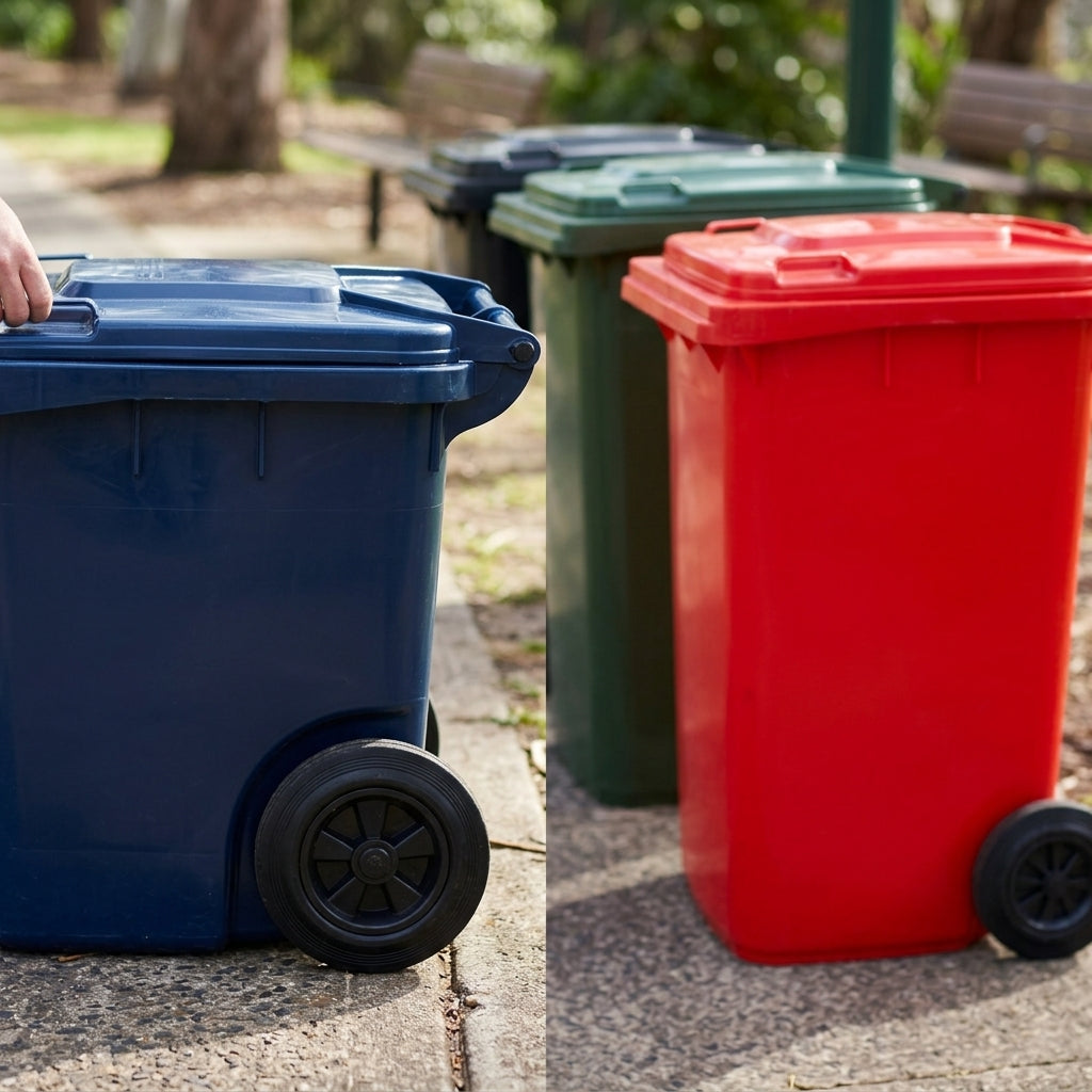 360 litre wheelie bin, polyethylene, multiple colours (view 2)