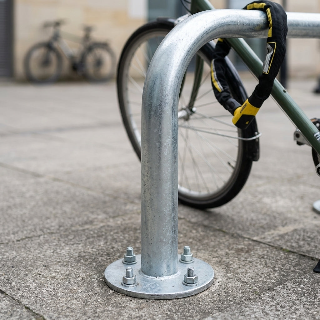 340mm Sheffield Cycle Stand, Galvanised Steel (view 2)