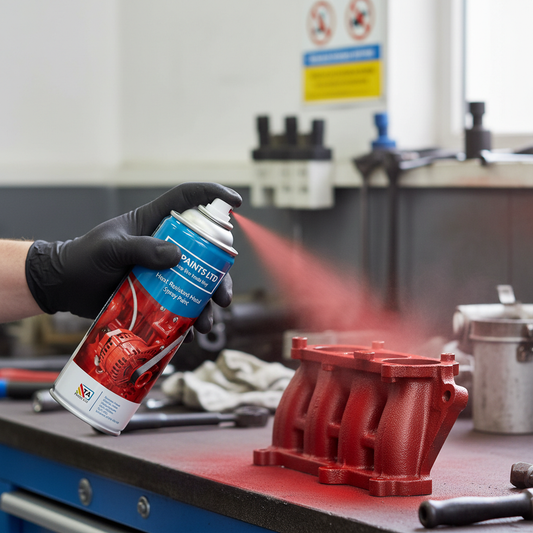Premium Heat Resistant Metal Spray Paint - 400ml Capacity, 160ºC Temperature Resistance, UV & Weather Resistant Formula