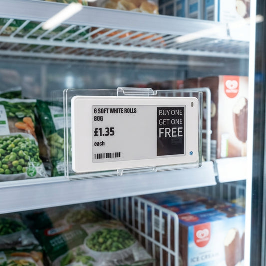2.66" Electronic Shelf Label for Low Temperature Freezer Retail