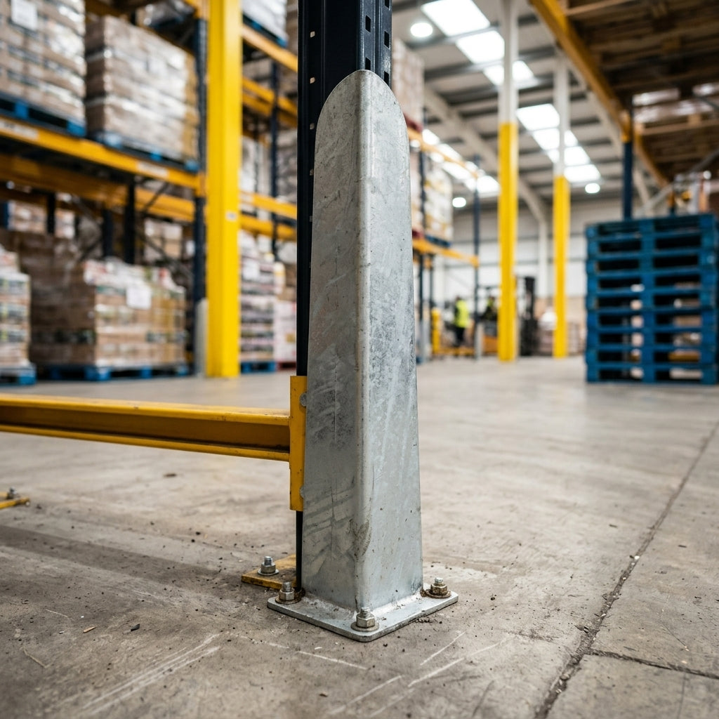 Galvanised mild steel corner protector post, 5mm (view 2)