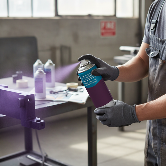 Premium Quick Drying Purple Violet Spray Paint - 400ml Enamel with UV and Weather Resistance for Indoor and Outdoor Use